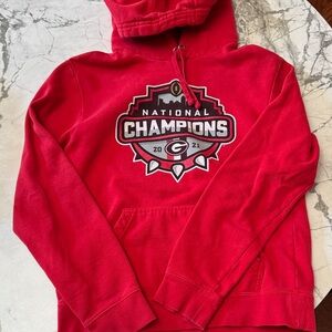 U of Georgia National Championship Hoodie Mens Small